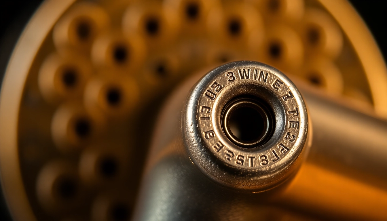 High-resolution image of a 32WIN cartridge highlighting its design for firearm enthusiasts and collectors.