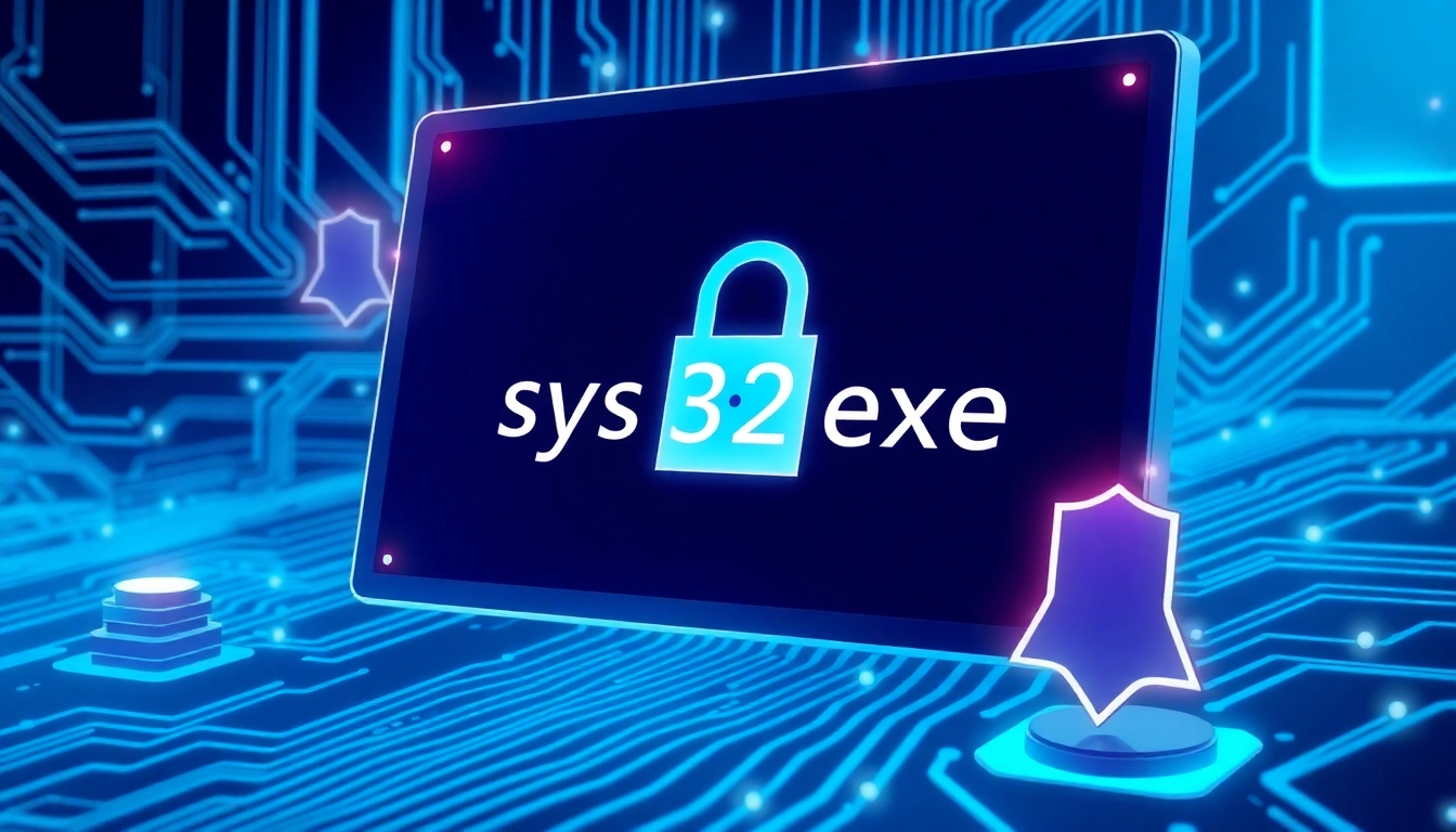 Secure Windows system with sys32win.com monitoring malware threats and system performance enhancements highlighted in this detailed view.