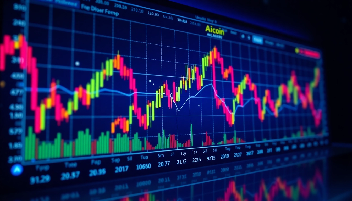 AICoin live market chart showcasing real-time data and security features for cryptocurrency investors.