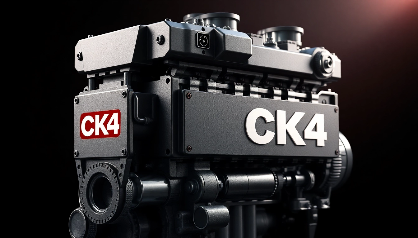 Official ck4 image showcasing advanced diesel engine oil with CK4 logo, highlighting performance and durability for heavy-duty engines.