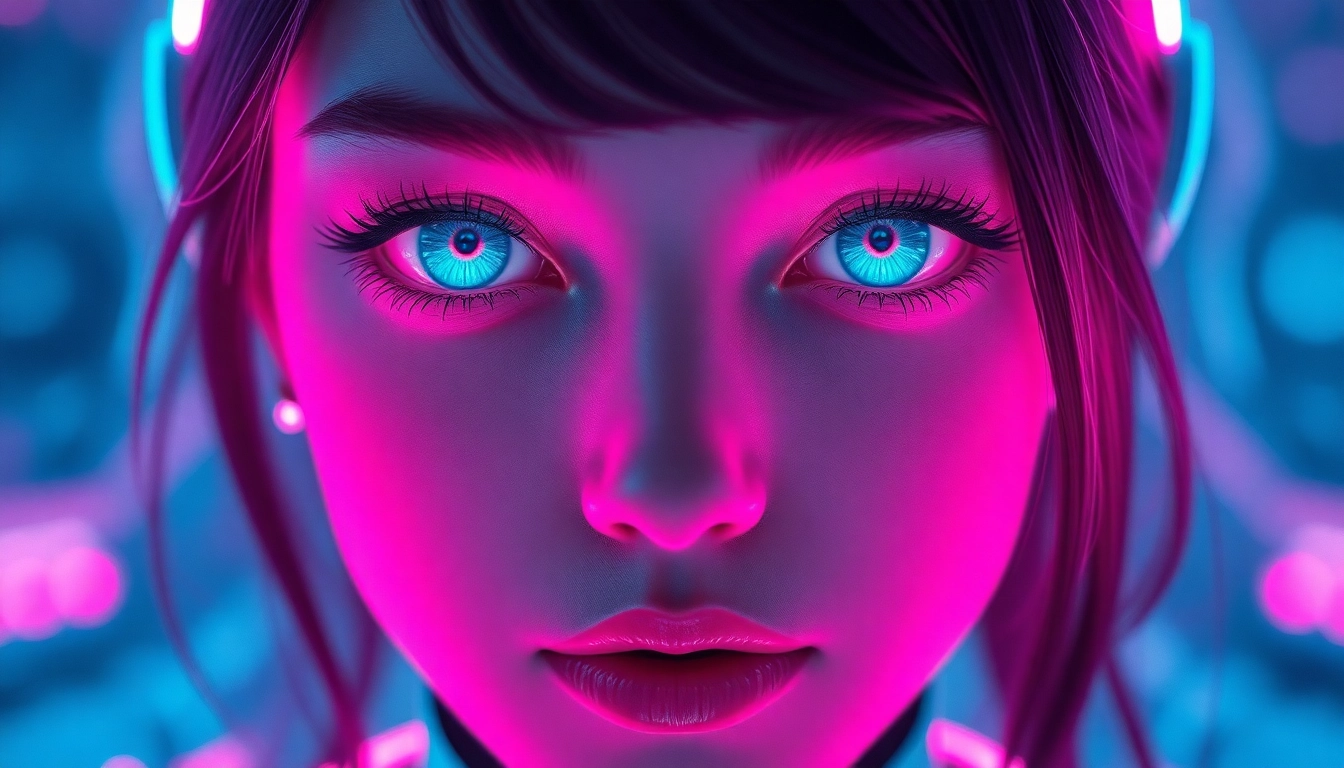 AI girlfriend engaging in a realistic, unfiltered NSFW chat on a sleek digital device for authentic emotional and adult interactions.