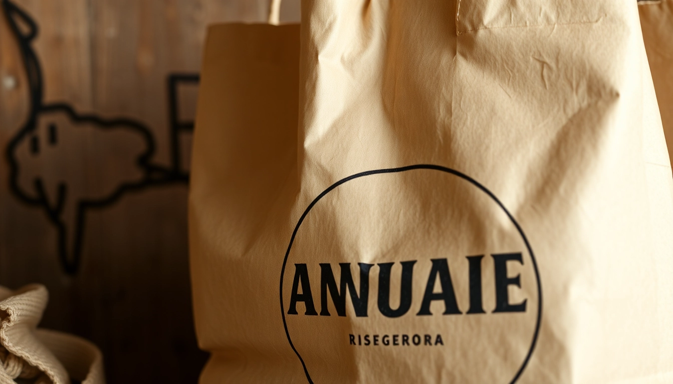 Eco-friendly paper bag with custom print showcasing the importance of torba papierowa in