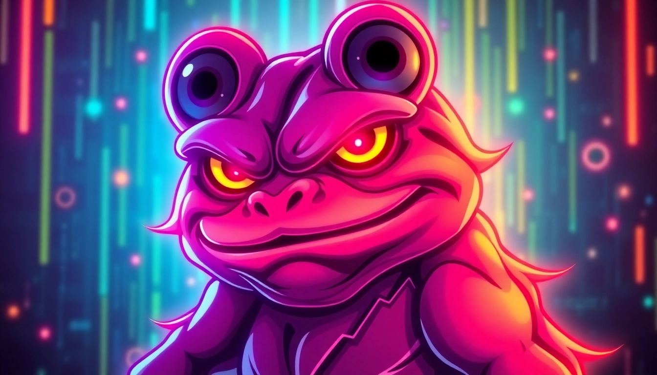 Buy Angry Pepe Coin and join the GambleFi revolution with this vibrant meme scene