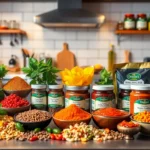 High-quality spices, sauces, pastes, and ready-to-eat products showcased by a leading