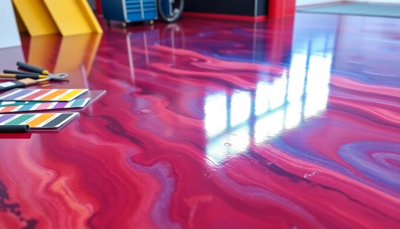Professional epoxy resinning Birmingham with glossy, durable flooring in a modern industrial space