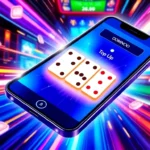 Efficient top up domino transaction on mobile device highlighting quick and secure gaming top ups