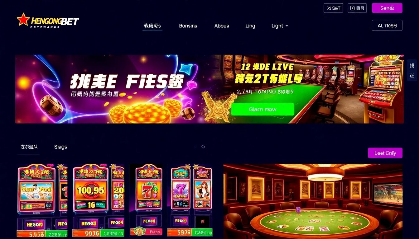 Hengongbet offers secure online casino gaming with vibrant slot machines and live dealer